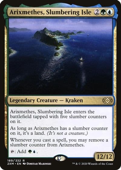 Arixmethes Slumbering Isle Double Masters Magic card