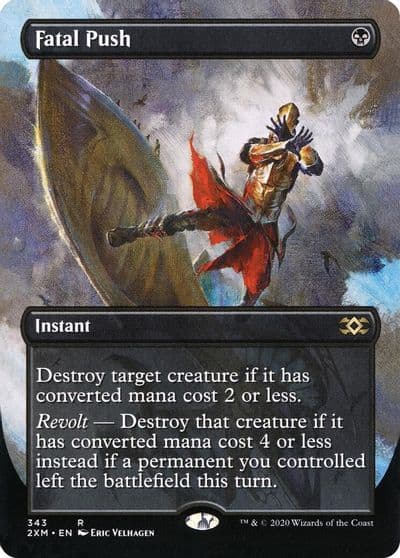 Fatal Push Borderless Double Masters Magic card