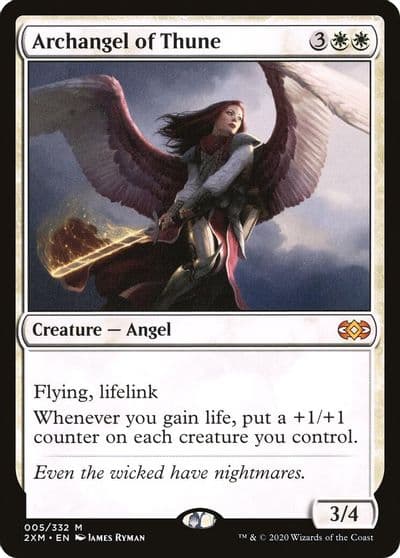Archangel of Thune Double Masters Magic card