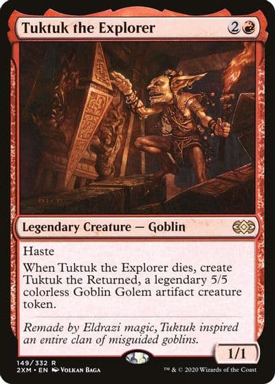 Tuktuk the Explorer Double Masters Magic card