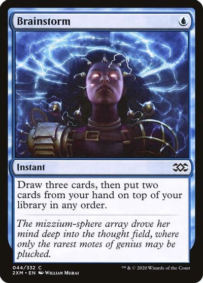 Brainstorm Double Masters Magic card