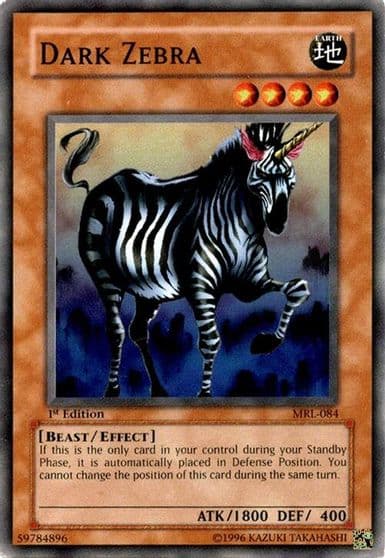Dark Zebra Magic Ruler Yu-Gi-Oh! card