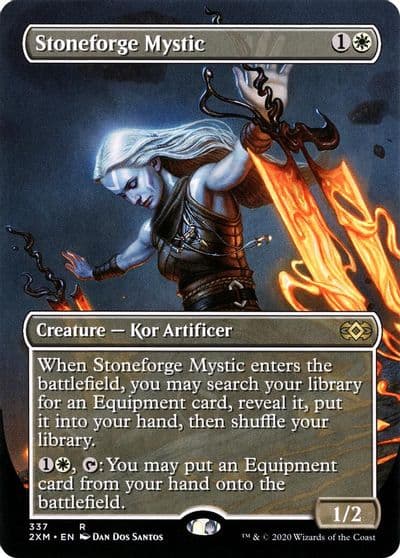 Stoneforge Mystic Borderless Double Masters Magic card