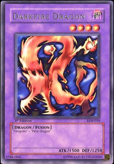Darkfire Dragon The Legend of Blue Eyes White Dragon Yu-Gi-Oh! card