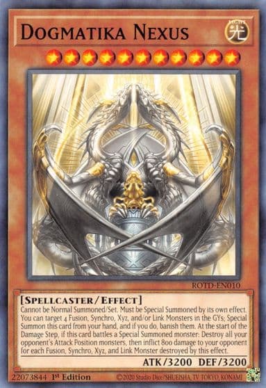 Dogmatika Nexus Rise of the Duelist Yu-Gi-Oh! card
