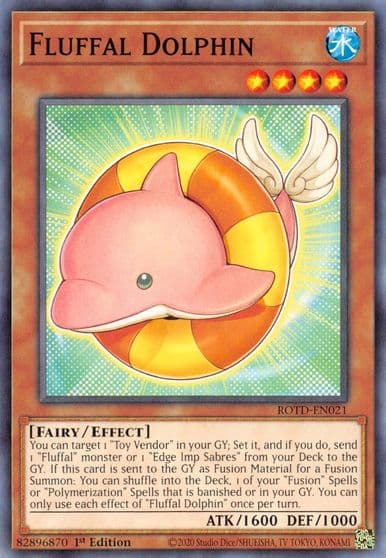Fluffal Dolphin Rise of the Duelist Yu-Gi-Oh! card
