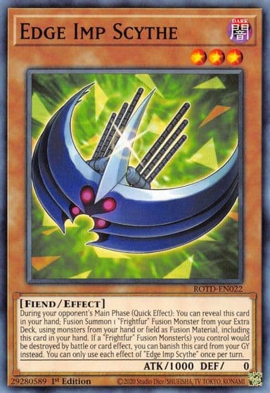 Edge Imp Scythe Rise of the Duelist Yu-Gi-Oh! card