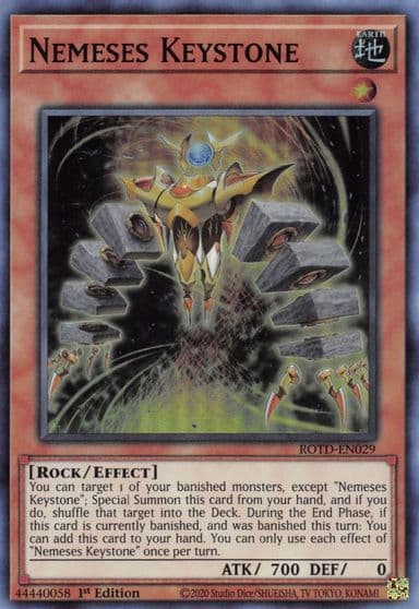 Nemeses Keystone Rise of the Duelist Yu-Gi-Oh! card