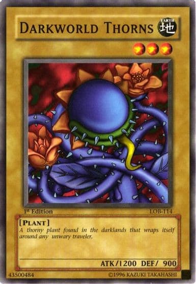 Darkworld Thorns The Legend of Blue Eyes White Dragon Yu-Gi-Oh! card