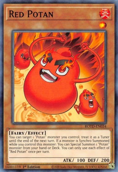 Red Potan Rise of the Duelist Yu-Gi-Oh! card