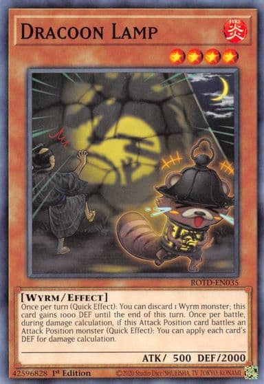Dracoon Lamp Rise of the Duelist Yu-Gi-Oh! card