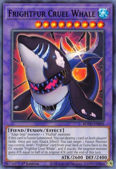 Frightfur Cruel Whale Rise of the Duelist Yu-Gi-Oh! card