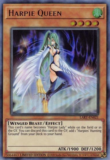 Harpie Queen The Lost Art Promotion Yu-Gi-Oh! card