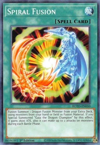 Spiral Fusion Rise of the Duelist Yu-Gi-Oh! card