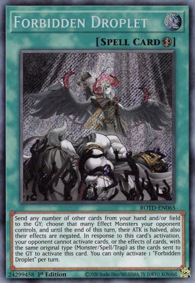 Forbidden Droplet Rise of the Duelist Yu-Gi-Oh! card
