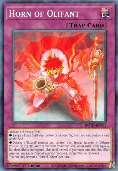 Horn of Olifant Rise of the Duelist Yu-Gi-Oh! card
