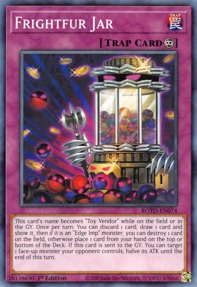 Frightfur Jar Rise of the Duelist Yu-Gi-Oh! card