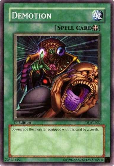 Demotion Magician's Force Yu-Gi-Oh! card