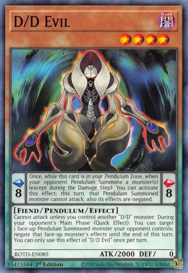 D D Evil Rise of the Duelist Yu-Gi-Oh! card