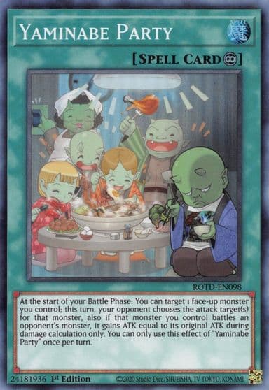 Yaminabe Party Rise of the Duelist Yu-Gi-Oh! card