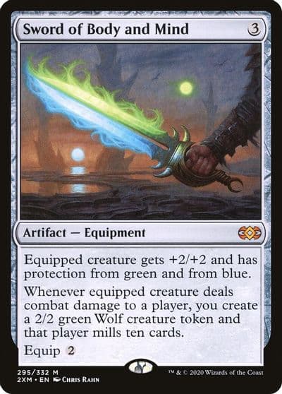 Sword of Body and Mind Double Masters Magic card