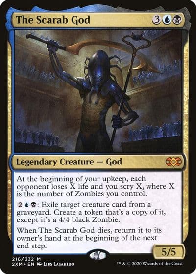 The Scarab God Double Masters Magic card