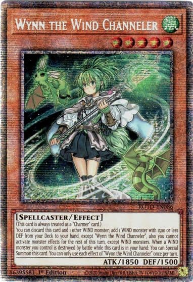 Wynn the Wind Channeler Starlight Rare Rise of the Duelist Yu-Gi-Oh! card