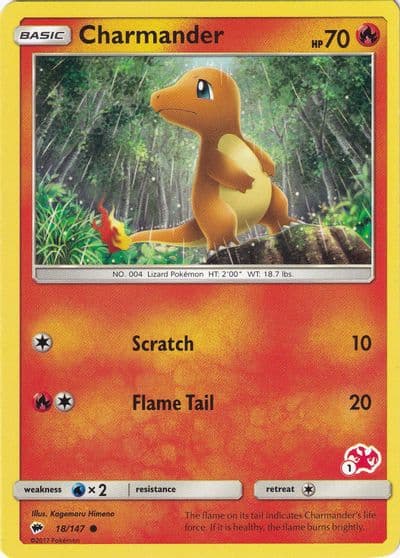 Charmander (#1 Charizard Stamped) Battle Academy Pokemon card