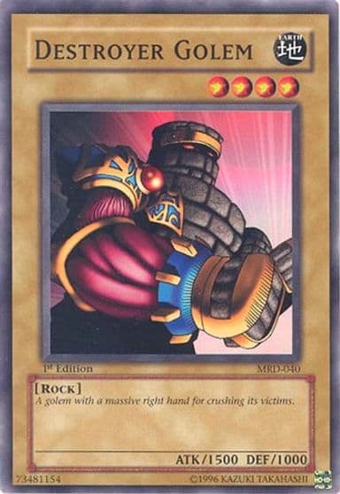 Destroyer Golem Metal Raiders Yu-Gi-Oh! card