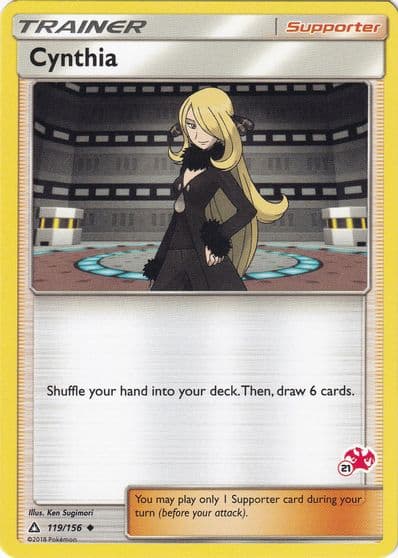 Cynthia (#21 Charizard Stamped) Battle Academy Pokemon card