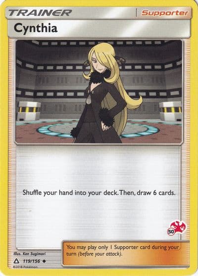 Cynthia (#50 Charizard Stamped) Battle Academy Pokemon card