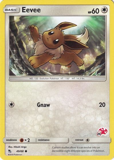 Eevee (#26 Charizard Stamped) Battle Academy Pokemon card
