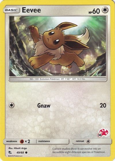Eevee (#36 Charizard Stamped) Battle Academy Pokemon card