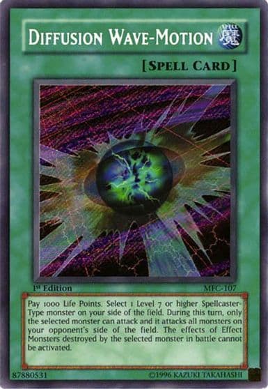 Diffusion Wave Motion Magician's Force Yu-Gi-Oh! card