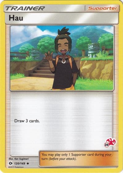 Hau (#28 Charizard Stamped) Battle Academy Pokemon card