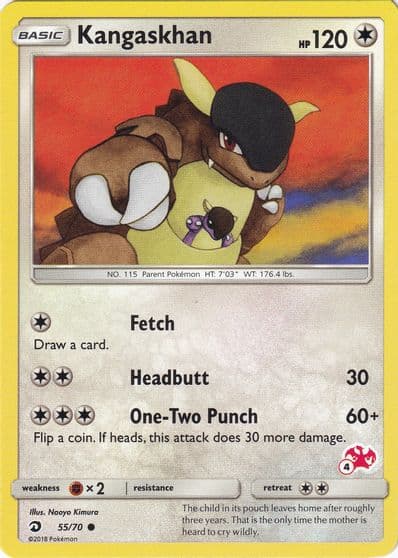 Kangaskhan (#4 Charizard Stamped) Battle Academy Pokemon card