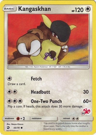Kangaskhan (#53 Charizard Stamped) Battle Academy Pokemon card
