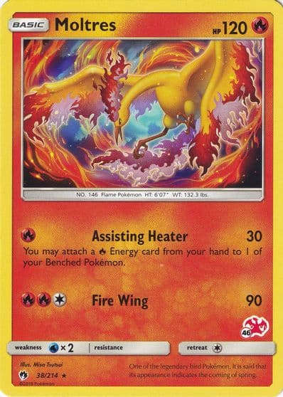 Moltres (#46 Charizard Stamped) Battle Academy Pokemon card