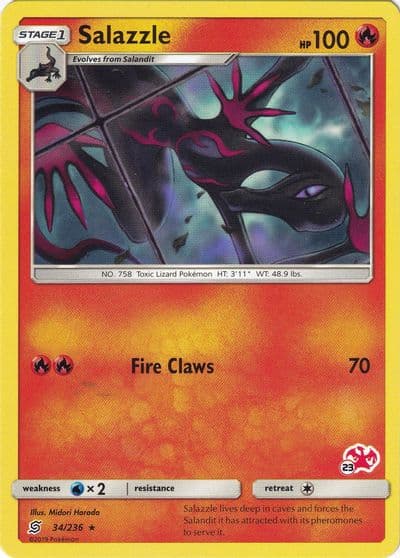 Salazzle (#23 Charizard Stamped) Battle Academy Pokemon card