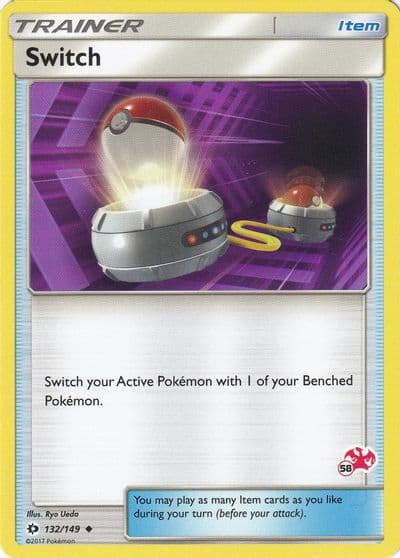 Switch (#58 Charizard Stamped) Battle Academy Pokemon card