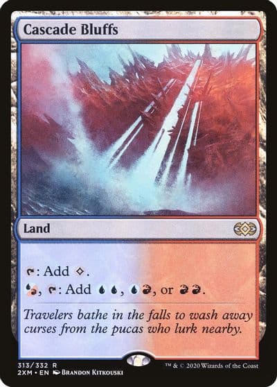 Cascade Bluffs Double Masters Magic card