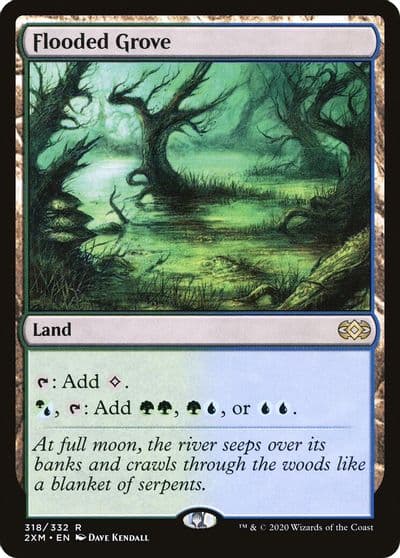 Flooded Grove Double Masters Magic card