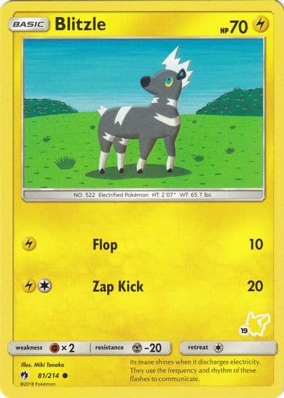 Blitzle (#19 Pikachu Stamped) Battle Academy Pokemon card