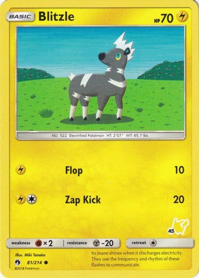 Blitzle (#45 Pikachu Stamped) Battle Academy Pokemon card