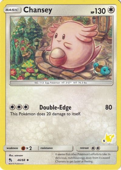 Chansey (#5 Pikachu Stamped) Battle Academy Pokemon card