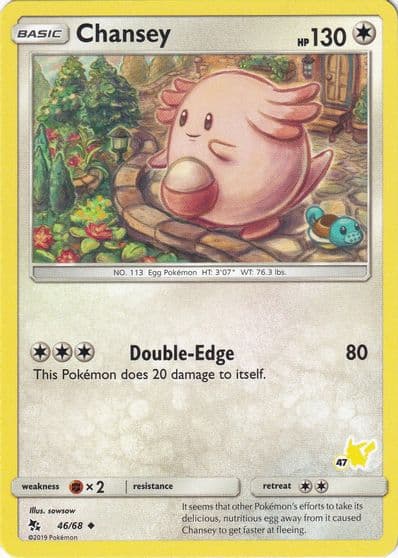 Chansey (#47 Pikachu Stamped) Battle Academy Pokemon card