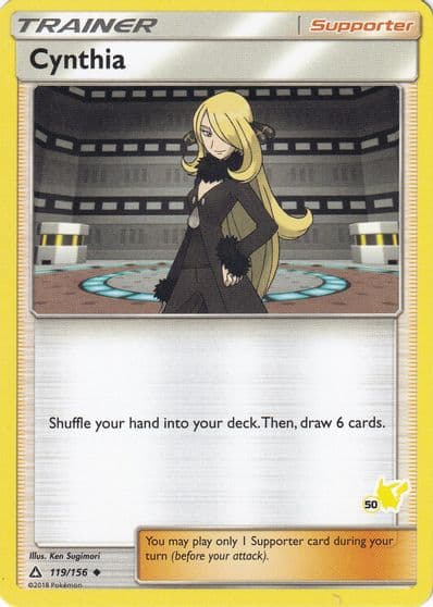 Cynthia (#50 Pikachu Stamped) Battle Academy Pokemon card