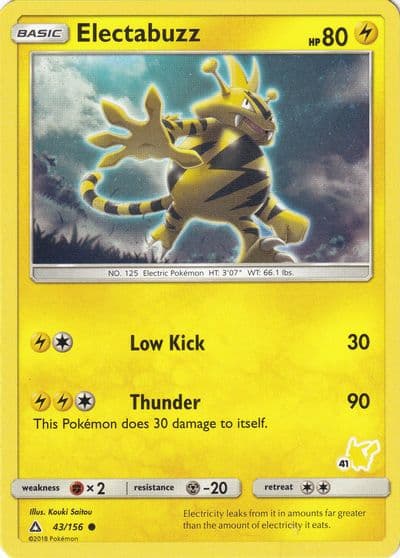 Electabuzz (#41 Pikachu Stamped) Battle Academy Pokemon card