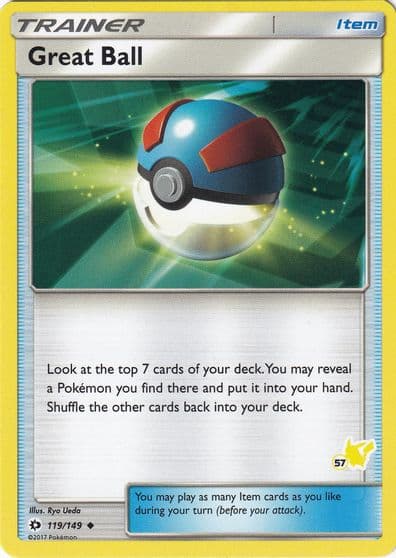 Great Ball (#57 Pikachu Stamped) Battle Academy Pokemon card