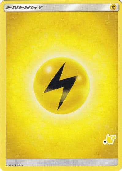 Lightning Energy (#11 Pikachu Stamped) Battle Academy Pokemon card